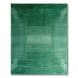 Emerald Green Geometric Modern Area Rug