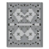 Black and White Southwestern Black White Geometric Southwestern Area Rug
