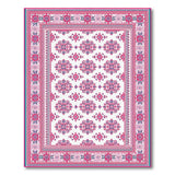 Pink Vibrant Pink Floral Persian Area Rug