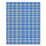 Blue Plaid Checkered Area Rug