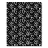 Black White Abstract Calligraphy Area Rug