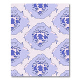 Purple Floral Medallion Area Rug