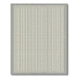 Grey Geometric Stripe Woven Area Rug