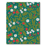 Lush Green Berry Meadow Floral Rug