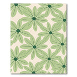 Oversized Green Daisy Floral Area Rug