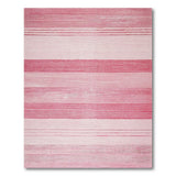 Geometric Modern Blush Pink Horizontal Striped Area Rug