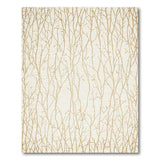 Gold Branch Beige Abstract Area Rug