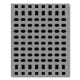 Black White Geometric Grid No. 10 Area Rug
