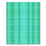 Teal Green Plaid Geometric Area Rug