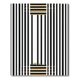 Black and White Striped Bold Black White Striped Geometric Area Rug