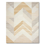 Geometric Modern Beige Zigzag Geometric Area Rug