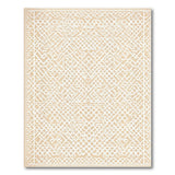 Geometric Modern Trellis Beige Geometric Trellis Area Rug