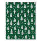 Whimsical Green Fern and Ladybug Pattern Area Rug