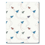 Blue Paper Airplanes Kids Area Rug