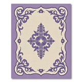 Purple Traditional Persian Purple Ornate Medallion Area Rug