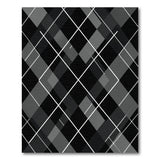 Geometric Modern Modern Black White Plaid Area Rug