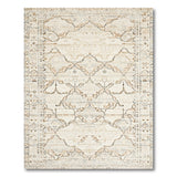 Distressed Ivory Persian Area Rug