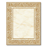 Beige Marble Greek Key Area Rug