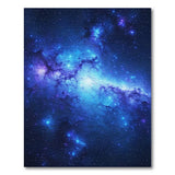 Swirling Nebula Blue Area Rug