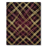 Luxe Gold Lattice Trellis Area Rug