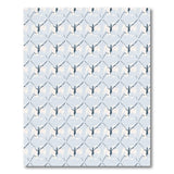 Navy Blue Butterfly Geometric Area Rug