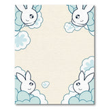 Whimsical Bunny Clouds Kids Area Rug