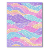 Multi-color and Patterns Abstract Area Vibrant Multi-Color Wavy Abstract Area Rug