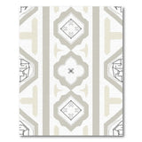 Neutral Geometric Tile Arch Area Rug