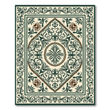 Elegant Traditional Persian Area Rug Beige Green
