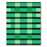 Geometric Modern Green Plaid Geometric Area Rug