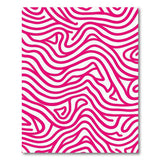 Pink Abstract Area Vibrant Pink Wavy Abstract Area Rug
