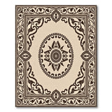 Traditional Persian Ornate Beige Persian Medallion Area Rug
