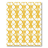 Yellow Geometric Trellis Area Rug