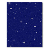 Navy Blue Snowflake Star Area Rug