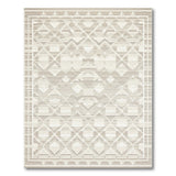 Beige and Neutral Geometric Modern Beige Geometric Diamond Area Rug