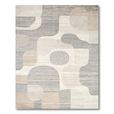 Beige and Neutral Abstract Area Organic Abstract Beige Neutral Area Rug