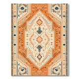 Terracotta Geometric Southwestern Area Rug