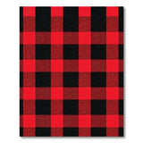 Rustic Farmhouse Bold Black Bold Red Black Buffalo Plaid Area Rug