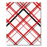 Bold Black Bold Red Black Plaid Area Rug