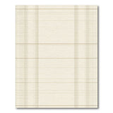 Beige Plaid Grid Area Rug with Gold Lines
