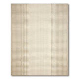 Beige Geometric Striped Textured Area Rug
