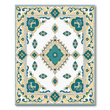 Teal Gold Traditional Persian Area Rug