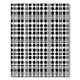 Black White Pixelated Geometric Area Rug