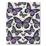 Purple Butterfly Whimsy Area Rug
