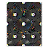Rainbow Vinyl Records Washable Area Rug