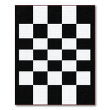 Black and White Classic Black White Checkerboard Area Rug