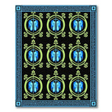 Blue Heritage Tribal Motif Area Rug