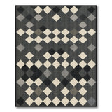 Geometric Modern Black and White Black White Diamond Geometric Area Rug