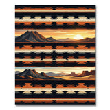 Southwestern Desert Sunset Volcano Rug