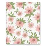 Floral Vintage Pink Blush Pink Floral Pattern Area Rug